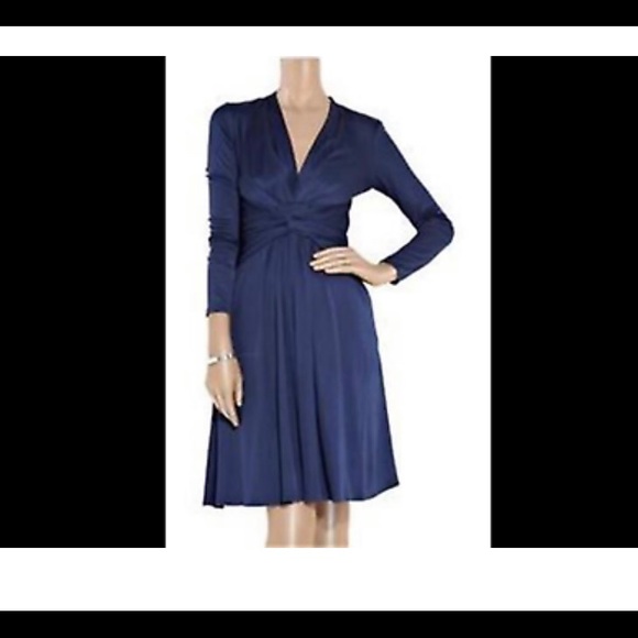 Issa London Dresses & Skirts - ISSA blue silk knee length dress